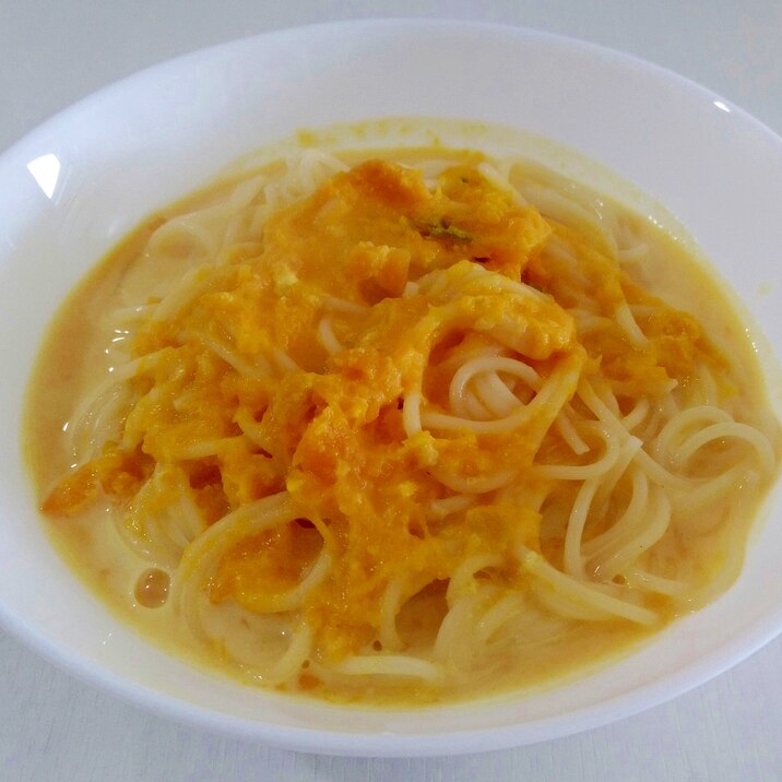 子どもが喜ぶ☆かぼちゃスープパスタ